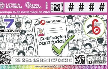 PRESENTAN CONOCER Y LOTERÍA NACIONAL EL BILLETE POR LOS 26 AÑOS DE CERTIFICAR EL FUTURO DE MÉXICO