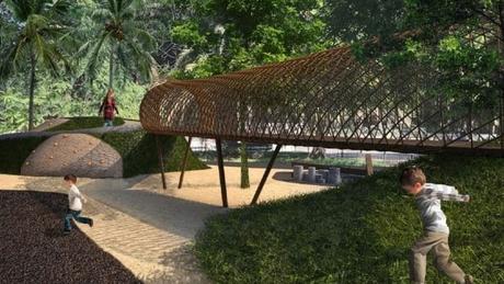 Un nuevo parque con rocódromo y juegos infantiles en Patraix (Valencia)