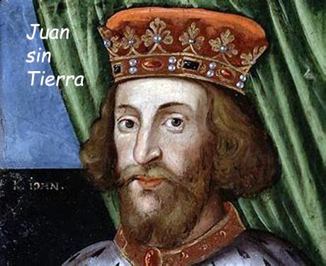 Juan sin Tierra, rey de Inglaterra desde 1199 a 1216