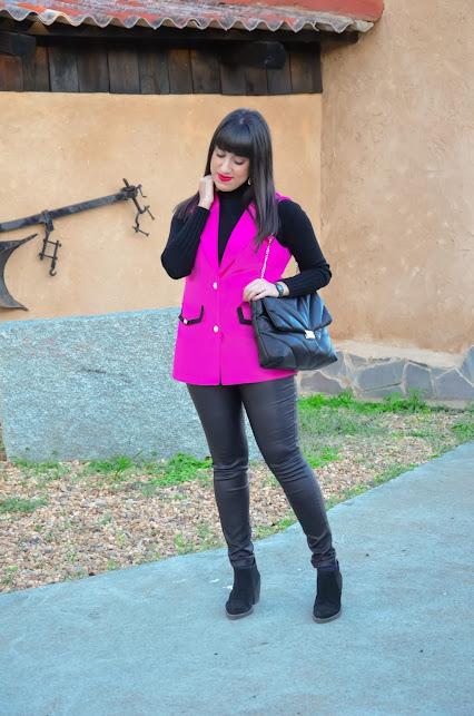 Chaleco fucsia