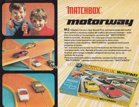 Las pistas Switch-a-Track y Motorway de Matchbox del año 1971