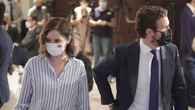 Casado y Ayuso, frente a frente. Su guerra desgasta al PP.