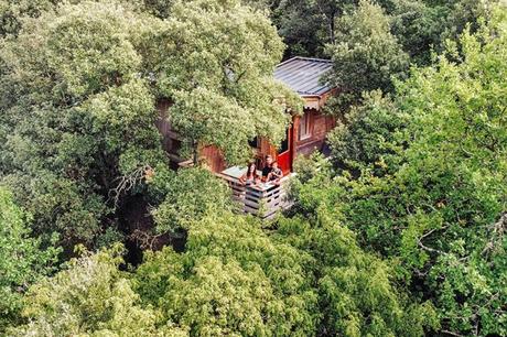 Dormir en los árboles en Les Cabanes dans Les Bois (Carcassonne)