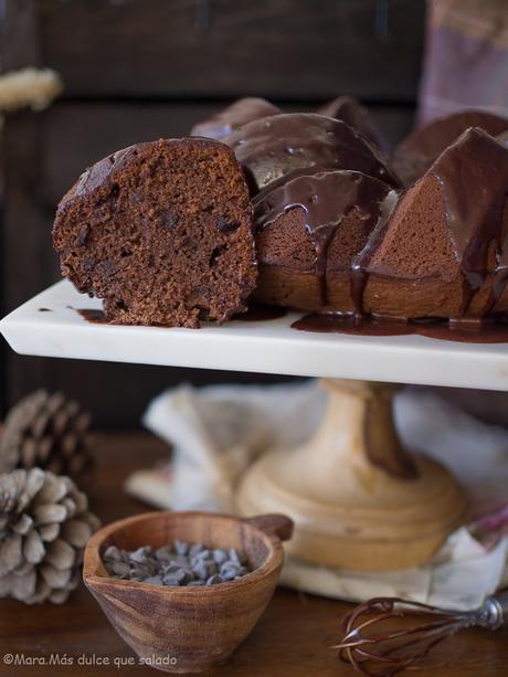 Bundt Cake de boniato y chocolate especiado.