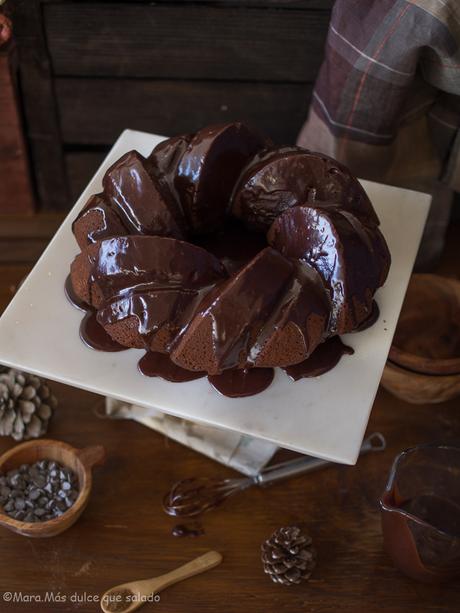 Bundt Cake de boniato y chocolate especiado.