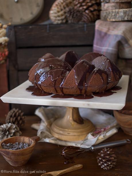 Bundt Cake de boniato y chocolate especiado.