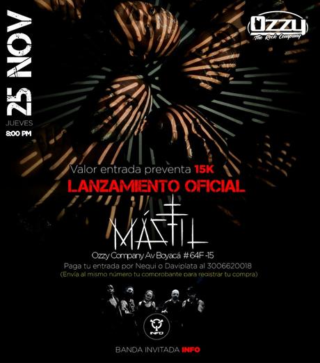 Mástil hará su debut oficial con un concierto enérgico y frenético