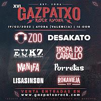 Cartel Completo Gazpatxo Rock 2022