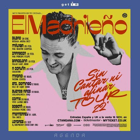 C. Tangana anuncia conciertos para 2022