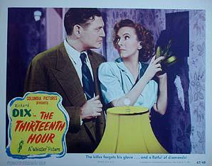 THIRTEENTH HOUR, THE (USA, 1947) Thriller, Intriga THIRTEENTH HOUR, THE (USA, 1947) Thriller, Intriga