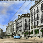 La avenida de Calvo Sotelo de principios de los 60, al todo color