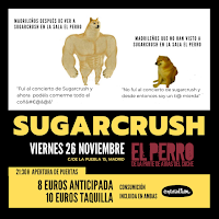 Concierto de Sugarcrush en El Perro de la parte de atrás del coche