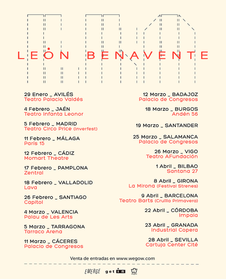 Primeros conciertos de León Benavente en 2022