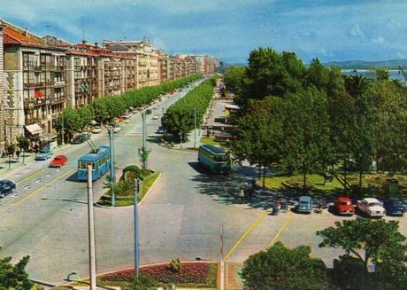 El Santander de los 70 con sus trolebuses…