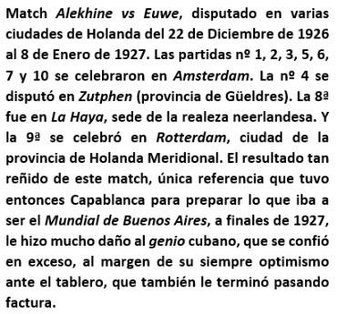 Lasker, Capablanca y Alekhine o ganar en tiempos revueltos (227)
