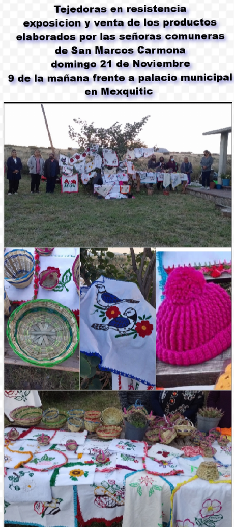 Las tejedoras de San Marcos; defensoras el medio ambiente