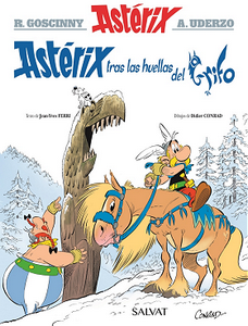 «Astérix tras las huellas del grifo», con texto de Jean-Yves Ferri e ilustraciones de Didier Conrad