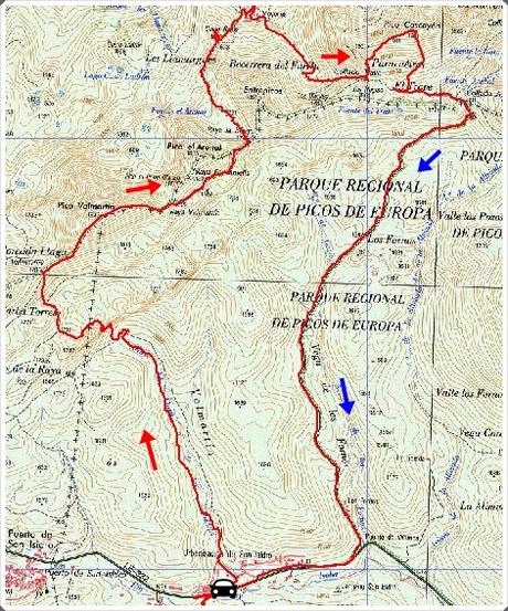 San Isidro-Valmartín-Los Moyones-Cascayón