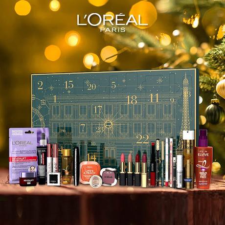 L'Oréal París - Calendario de Adviento de Maquillaje 2021, 24 Productos de belleza