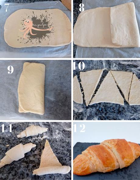 Croissants caseros de mantequilla croissants