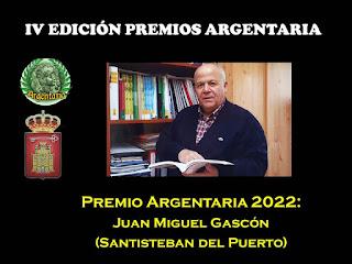 Premio ARGENTARIA 2022 a D. Juan Miguel Gascón