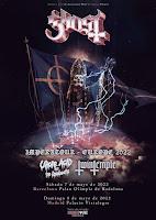 Concierto de Ghost en Madrid y Barcelona con Uncle Acid & The Dead Beats y Twin temple