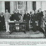 1914:S. M. EL REY Y EL PRÍNCIPE DE ASTURIAS ASISTEN EN SANTANDER A LA INAUGURACIÓN DEL TELÉFONO AUTOMÁTICO