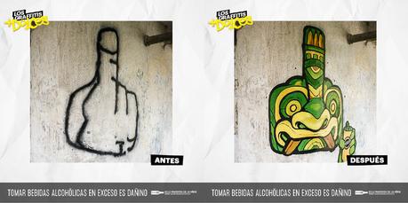 Graffitis y dulces. Transformando los dibujos ofensivos de las calles de Lima