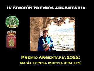 Premio ARGENTARIA 2022 a Dña. María Teresa Murcia