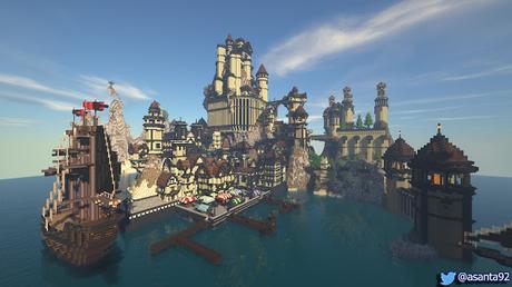 Avance 1: Black Castle Island en Minecraft, por @asanta92 (twitter).