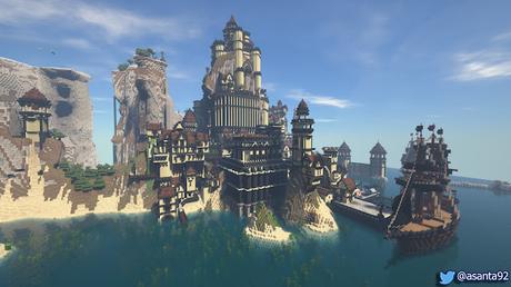 Avance 1: Black Castle Island en Minecraft, por @asanta92 (twitter).