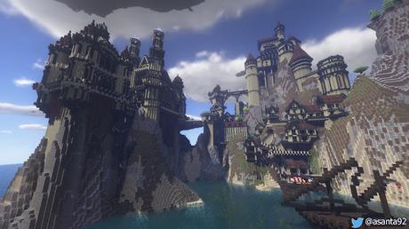 Avance 1: Black Castle Island en Minecraft, por @asanta92 (twitter).