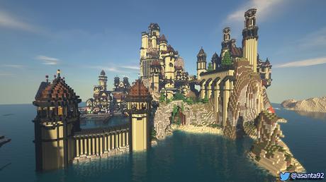 Avance 1: Black Castle Island en Minecraft, por @asanta92 (twitter).