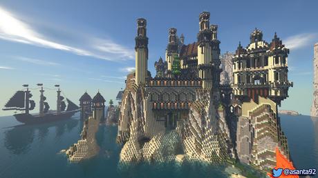 Avance 1: Black Castle Island en Minecraft, por @asanta92 (twitter).