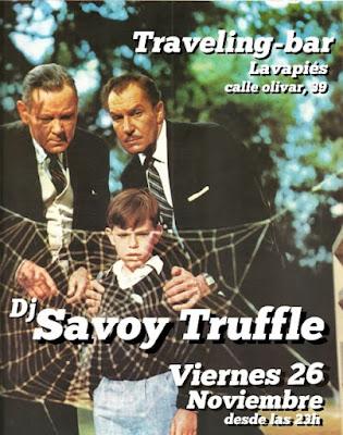 Pinchada otoñal y sideral de Dj Savoy Truffle en Traveling Bar.