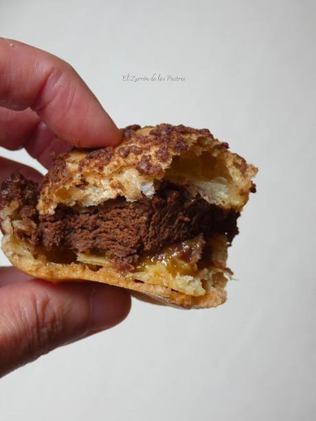 Profiteroles con craquelín Chocolate y Naranja Profiteroles con craquelín Chocolate y Naranja