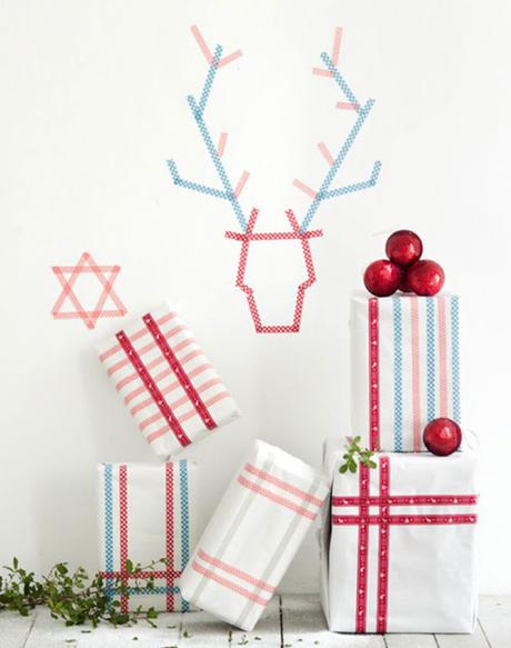 Ideas fáciles y lowcost para decorar en Navidad con cinta washi tape