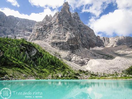 Ruta al Lago di Sorapis, Dolomitas dedo de dios sorapis lago