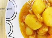 Patatas guisadas gambas