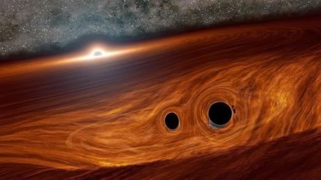Posible primera observación en luz visible de la fusión de dos agujeros negros