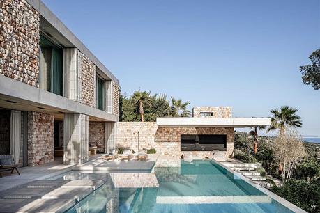 Residencia Minimalista en Piedra en Mallorca