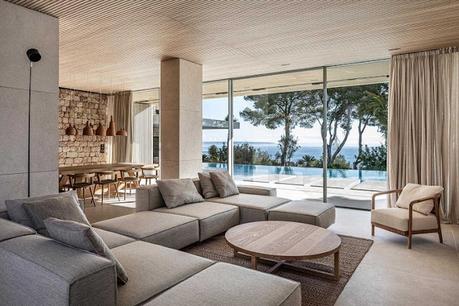 Residencia Minimalista en Piedra en Mallorca