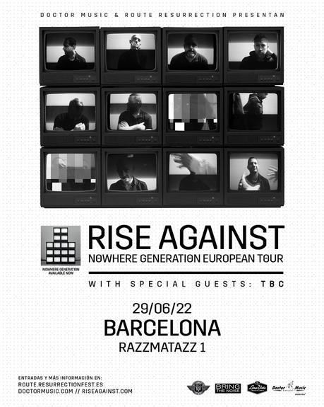 Rise Against, en Barcelona el 29 de junio de 2022
