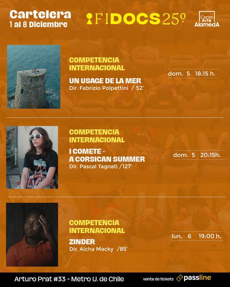 Del 1 al 7 de diciembre: Centro Arte Alameda nuevamente es sede de FIDOCS Cartelera 5 y 6 dic