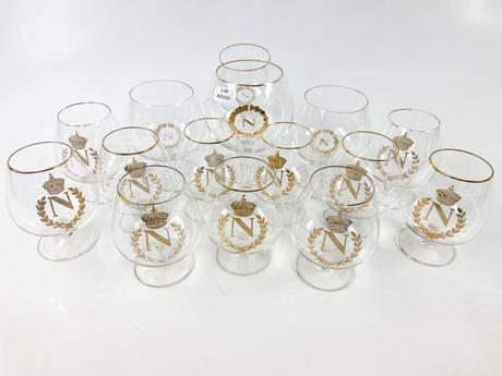 Quince copas de cristal para cognac NAPOLEON en dos tamanos – Castells  online