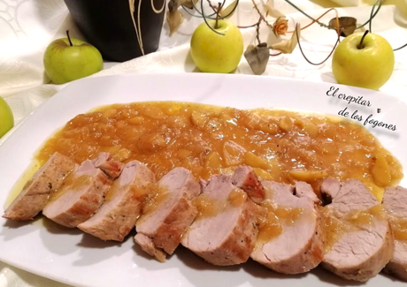 SOLOMILLO DE CERDO EN SALSA DE MANZANA SOLOMILLO DE CERDO EN SALSA DE MANZANA