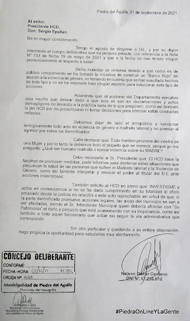 ¿Nelson Centeno le recuerda al HCD que hasta el momento no le respondieron?