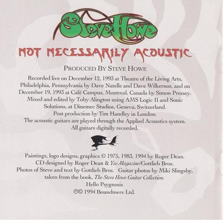 Steve Howe - Not Necessarilly Acoustic (1994)