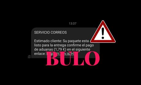 Si recibes este mensaje de Correos, eliminalo se trata de un nuevo caso de phishing
