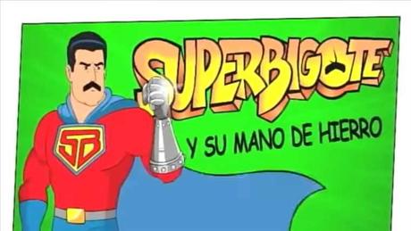 Superbigote comic animado del superheroe Maduro contra EE.UU.